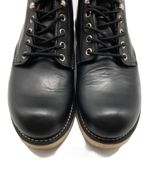 RED WING（レッドウィング）RED WING (レッドウィング) 6-inch Classic Round レースアップブーツ ブラック サイズ:24㎝の古着・服飾アイテム