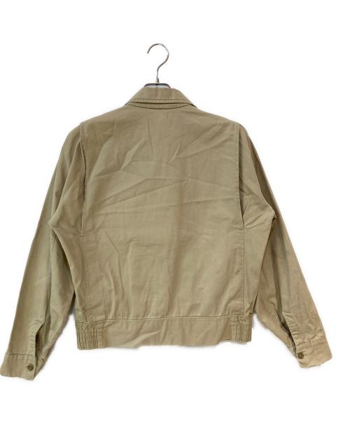5-60s  VINTAGE（ビンテージ）5-60s 　VINTAGE (ビンテージ) 5-60s ジップアップジャケット ベージュ サイズ:40の古着・服飾アイテム