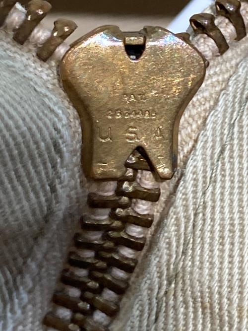 5-60s  VINTAGE（ビンテージ）5-60s 　VINTAGE (ビンテージ) 5-60s ジップアップジャケット ベージュ サイズ:40の古着・服飾アイテム