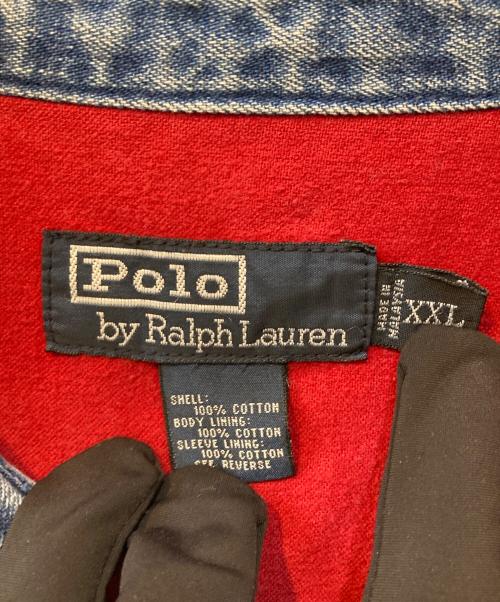 POLO RALPH LAUREN（ポロ・ラルフローレン）POLO RALPH LAUREN (ポロ・ラルフローレン) 90s 裏地付 デニムスイングトップ インディゴ サイズ:XXLの古着・服飾アイテム