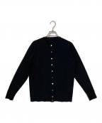 MUSE de Deuxieme Classeミューズ ドゥーズィエム クラス）の古着「FF30クルーネックカーディガン」｜ブラック