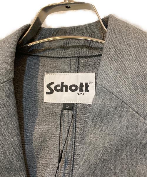 Schott（ショット）Schott (ショット) TC WORK 3B JACKET グレー サイズ:L 未使用品の古着・服飾アイテム