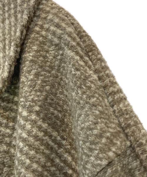 Spick and Span（スピックアンドスパン）Spick and Span (スピックアンドスパン) Wスライバーチェックハーフコート ベージュ サイズ:38の古着・服飾アイテム