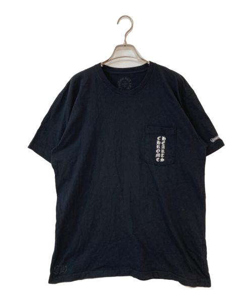 CHROME HEARTS（クロムハーツ）CHROME HEARTS (クロムハーツ) スクロールラベルtシャツ ブラック サイズ:XLの古着・服飾アイテム