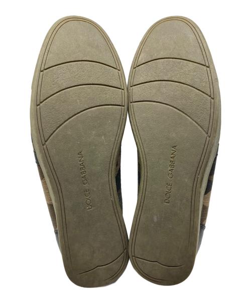 DOLCE & GABBANA（ドルチェ＆ガッバーナ）DOLCE & GABBANA (ドルチェ＆ガッバーナ) カモフラキャンバススニーカー カーキ サイズ:8.5の古着・服飾アイテム