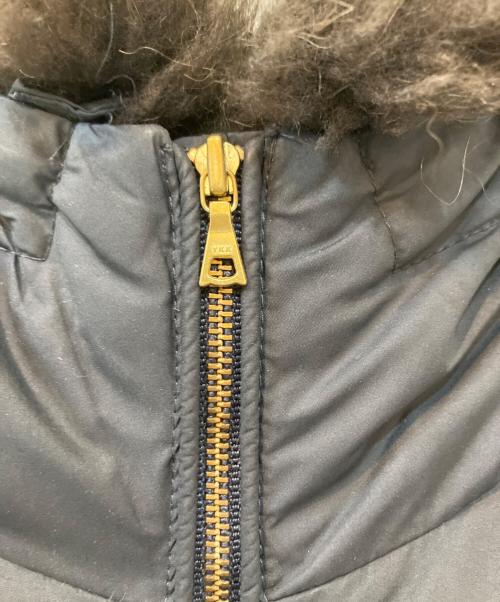 NANO BASE（ナノベース）NANO BASE (ナノベース) ファー付ダウンコート ネイビー サイズ:36の古着・服飾アイテム