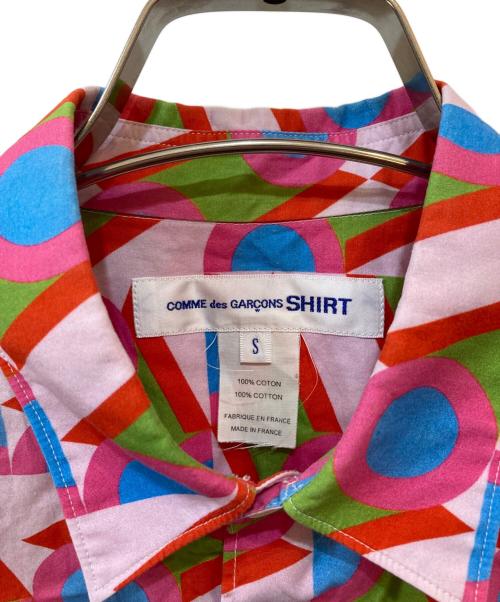 COMME des GARCONS SHIRT（コムデギャルソンシャツ）COMME des GARCONS SHIRT (コムデギャルソンシャツ) Karl Benjamin (カール・ベンジャミン) 20SS 幾何学模様シャツ マルチカラー サイズ:Sの古着・服飾アイテム