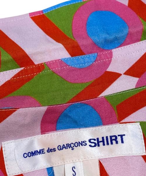 COMME des GARCONS SHIRT（コムデギャルソンシャツ）COMME des GARCONS SHIRT (コムデギャルソンシャツ) Karl Benjamin (カール・ベンジャミン) 20SS 幾何学模様シャツ マルチカラー サイズ:Sの古着・服飾アイテム