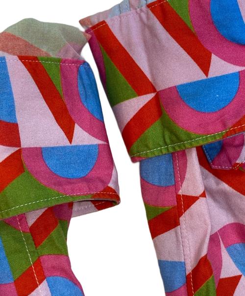 COMME des GARCONS SHIRT（コムデギャルソンシャツ）COMME des GARCONS SHIRT (コムデギャルソンシャツ) Karl Benjamin (カール・ベンジャミン) 20SS 幾何学模様シャツ マルチカラー サイズ:Sの古着・服飾アイテム