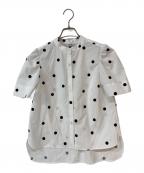 SHE TOKYOシートーキョー）の古着「Aloma dot 半袖ブラウス」｜ホワイト