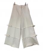 Pachmanパハマン）の古着「RIBBON LINE PANTS」｜ホワイト