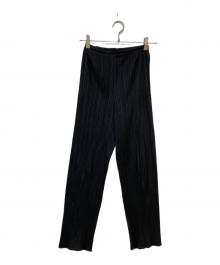 PLEATS PLEASE（プリーツプリーズ）の古着「プリーツパンツ」｜ブラック