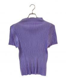 PLEATS PLEASE（プリーツプリーズ）の古着「半袖プリーツカットソー」｜ブルー