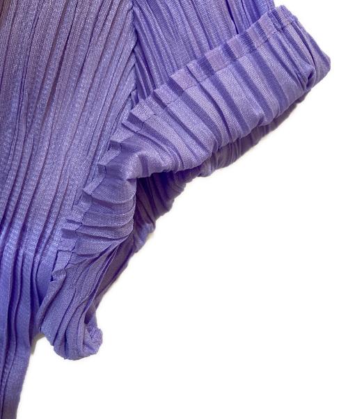 PLEATS PLEASE（プリーツプリーズ）PLEATS PLEASE (プリーツプリーズ) 半袖プリーツカットソー ブルー サイズ:3の古着・服飾アイテム