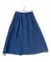 ゴーシュ（ゴーシュ）の古着「リネンコットンツイルギャザースカート」｜インディゴ