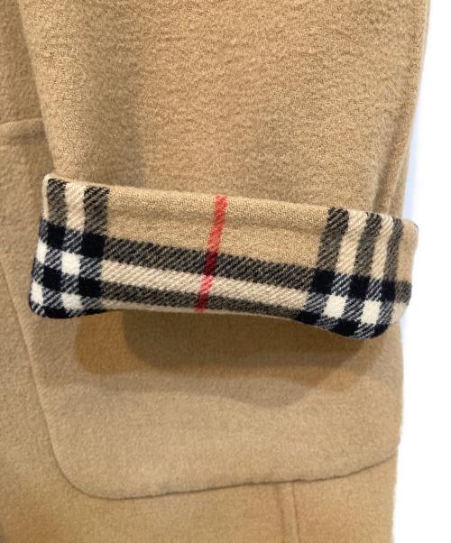 BURBERRY LONDON（バーバリーロンドン）BURBERRY LONDON (バーバリーロンドン) カシミヤ混 裏地ノヴァチェック ウールステンカラーコート ベージュ サイズ:38の古着・服飾アイテム