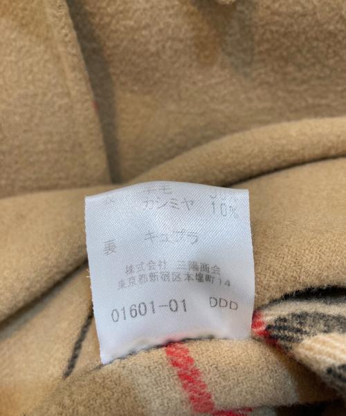 BURBERRY LONDON（バーバリーロンドン）BURBERRY LONDON (バーバリーロンドン) カシミヤ混 裏地ノヴァチェック ウールステンカラーコート ベージュ サイズ:38の古着・服飾アイテム