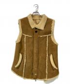 DACUTEダクテ）の古着「ムートンベスト」｜ブラウン
