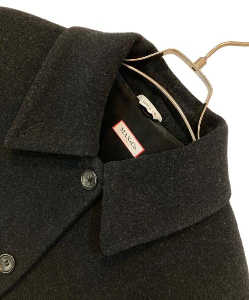MAX&Co.（マックスアンドコー）MAX&Co. (マックスアンドコー) ウールステンカラーコート グレー サイズ:42の古着・服飾アイテム