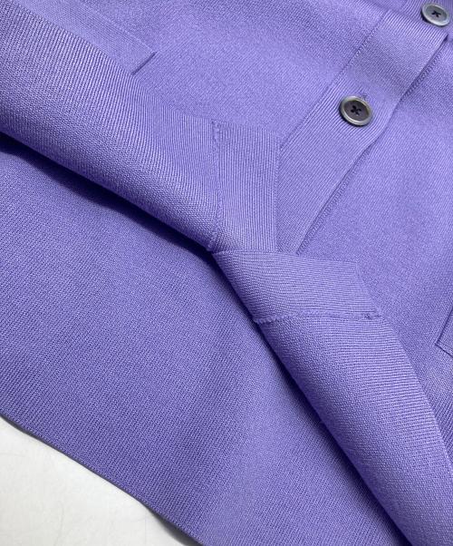 IENA（イエナ）IENA (イエナ) スーパーファインスムース ショートカーディガン パープル サイズ:-の古着・服飾アイテム