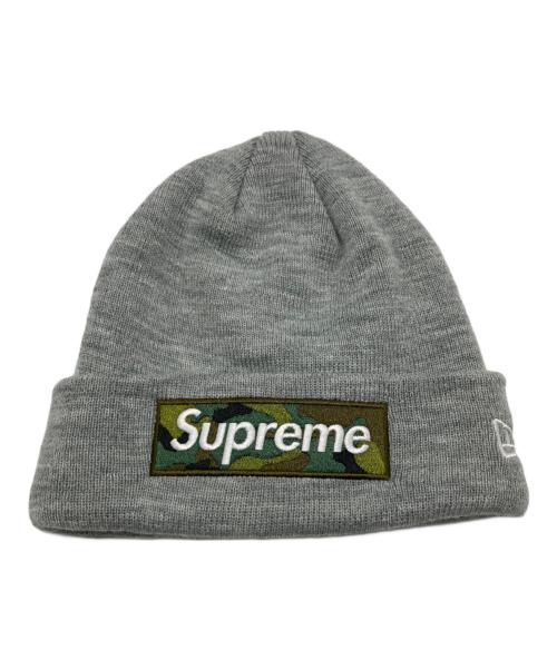 SUPREME（シュプリーム）Supreme (シュプリーム) New Era (ニューエラ) 23FW box Logo Beanie グレーの古着・服飾アイテム