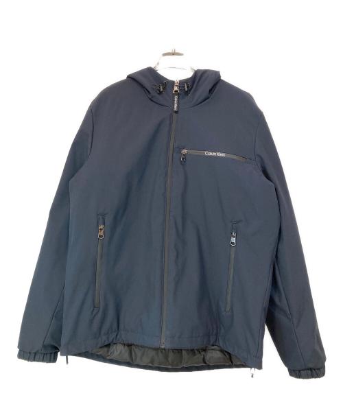 Calvin Klein（カルバンクライン）Calvin Klein (カルバンクライン) HOODED STRETCH JACKET ブラック サイズ:Mの古着・服飾アイテム