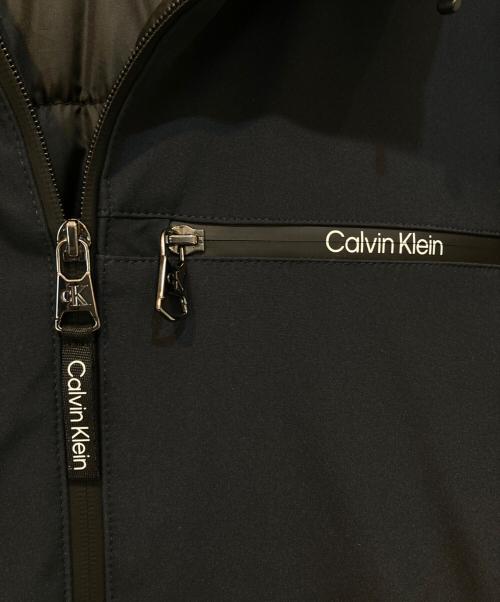 Calvin Klein（カルバンクライン）Calvin Klein (カルバンクライン) HOODED STRETCH JACKET ブラック サイズ:Mの古着・服飾アイテム