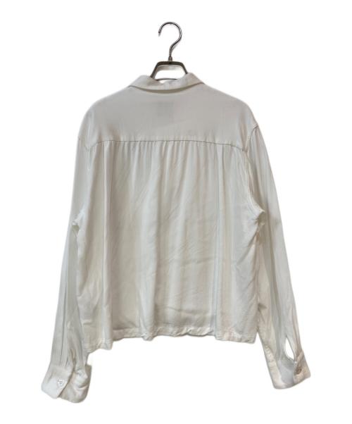 Noen（ノエン）Noen (ノエン) ショートリブレーヨンシャツ ホワイト サイズ:XLの古着・服飾アイテム