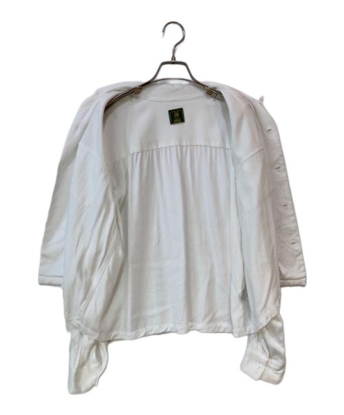 Noen（ノエン）Noen (ノエン) ショートリブレーヨンシャツ ホワイト サイズ:XLの古着・服飾アイテム
