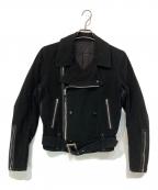 HELMUT LANGヘルムートラング）の古着「オールド コットンライダースジャケット」｜ブラック