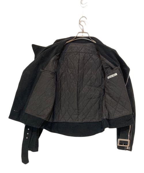 HELMUT LANG（ヘルムートラング）HELMUT LANG (ヘルムートラング) オールド コットンライダースジャケット ブラック サイズ:XSの古着・服飾アイテム