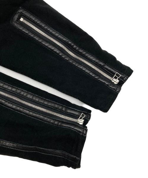 HELMUT LANG（ヘルムートラング）HELMUT LANG (ヘルムートラング) オールド コットンライダースジャケット ブラック サイズ:XSの古着・服飾アイテム