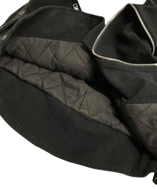 HELMUT LANG（ヘルムートラング）HELMUT LANG (ヘルムートラング) オールド コットンライダースジャケット ブラック サイズ:XSの古着・服飾アイテム
