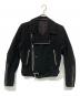HELMUT LANG（ヘルムートラング）の古着「オールド コットンライダースジャケット」｜ブラック