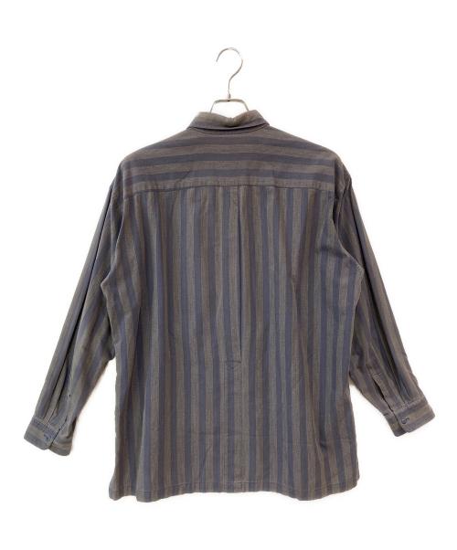 IM ISSEY MIYAKE（アイエムイッセイミヤケ）IM ISSEY MIYAKE (アイエムイッセイミヤケ) ハミルトン期 ストライプシャツ グレー サイズ:Mの古着・服飾アイテム