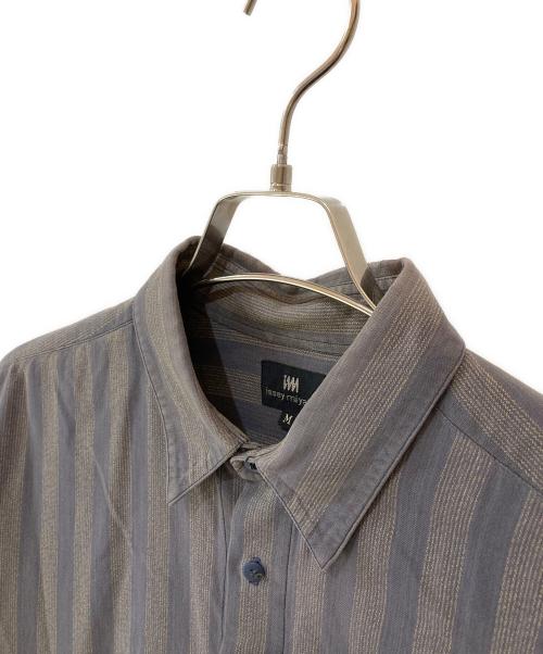 IM ISSEY MIYAKE（アイエムイッセイミヤケ）IM ISSEY MIYAKE (アイエムイッセイミヤケ) ハミルトン期 ストライプシャツ グレー サイズ:Mの古着・服飾アイテム