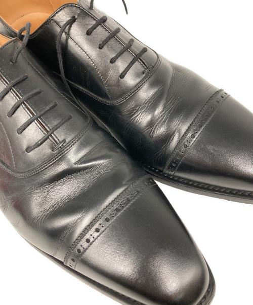 SCOTCH GRAIN（スコッチグレイン）SCOTCH GRAIN (スコッチグレイン) ストレートチップシューズ ブラック サイズ:26.5の古着・服飾アイテム