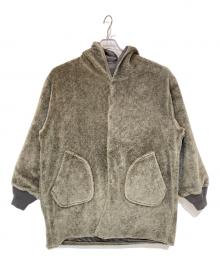 the conspires（ザ コンスパイアーズ）の古着「リバーシブルボアコート」｜カーキ×グレー