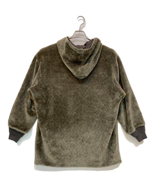 the conspires（ザ コンスパイアーズ）the conspires (ザ コンスパイアーズ) リバーシブルボアコート カーキ×グレー サイズ:Ｓの古着・服飾アイテム