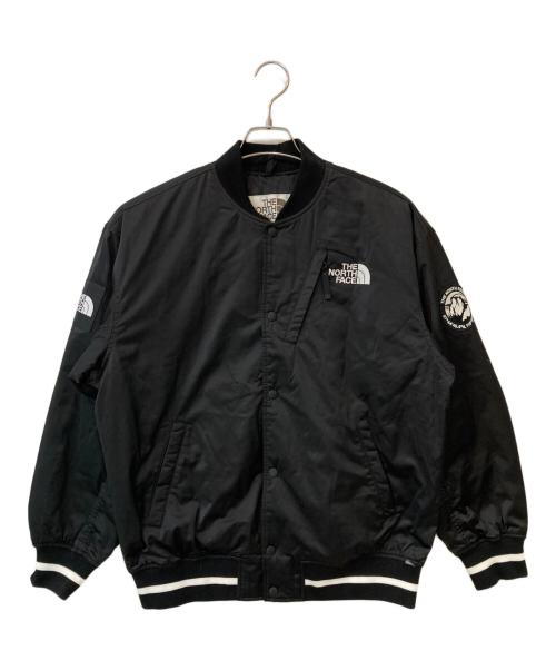 THE NORTH FACE WHITE LABEL（ザノースフェイスホワイトレーベル）THE NORTH FACE WHITE LABEL (ザノースフェイスホワイトレーベル) PLAYER VARSITY JACKET ブラック サイズ:Sの古着・服飾アイテム
