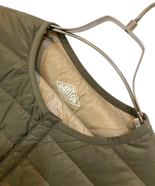 DANTON（ダントン）DANTON (ダントン) Crew Neck Inner Down Jacket/クルーネックインナーダウンジャケット オリーブ サイズ:36の古着・服飾アイテム