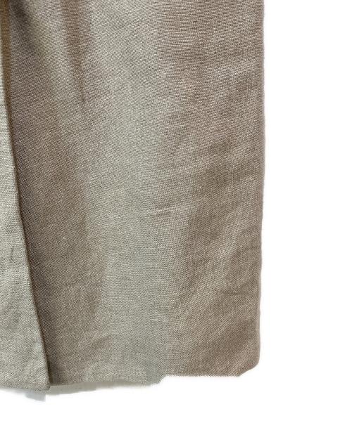 Lisiere（リジェール）Lisiere (リジェール) LINEN CANVAS LONG VEST ベージュ サイズ:無の古着・服飾アイテム