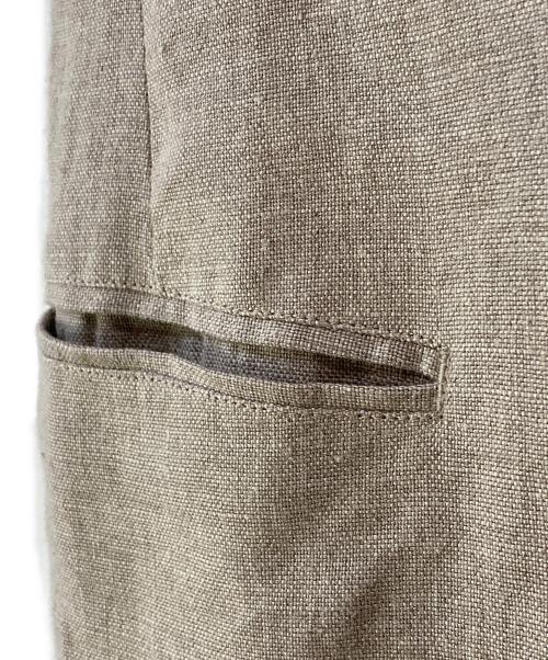 Lisiere（リジェール）Lisiere (リジェール) LINEN CANVAS LONG VEST ベージュ サイズ:無の古着・服飾アイテム
