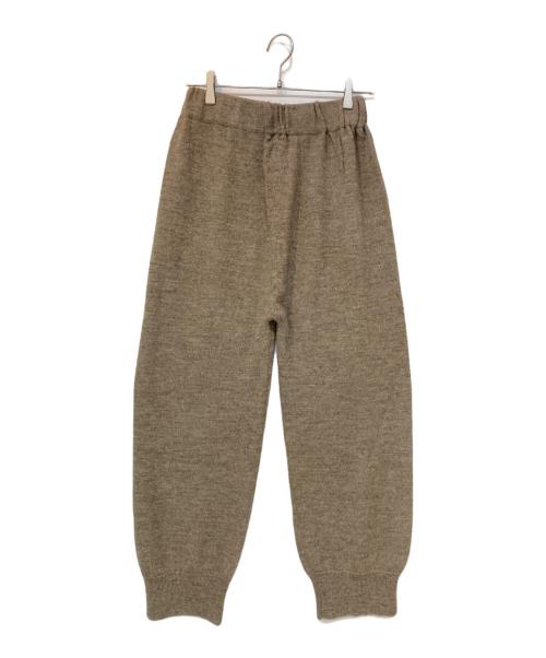 Lauren Manoogian（ローレン マヌージアン）Lauren Manoogian (ローレン マヌージアン) FINE ARCH アルパカ ウール ニットパンツ ベージュ サイズ:1の古着・服飾アイテム