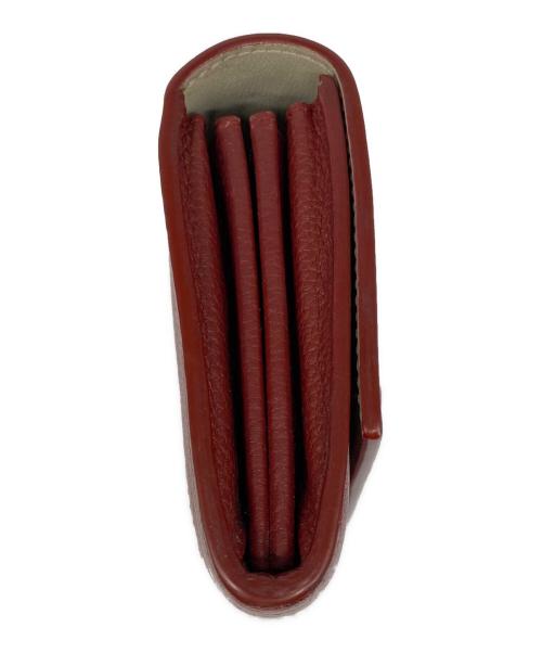 CELINE（セリーヌ）CELINE (セリーヌ) Large Flap Multifunction　ラージ フラップ マルチファンクション 　 ウォレット レッドの古着・服飾アイテム