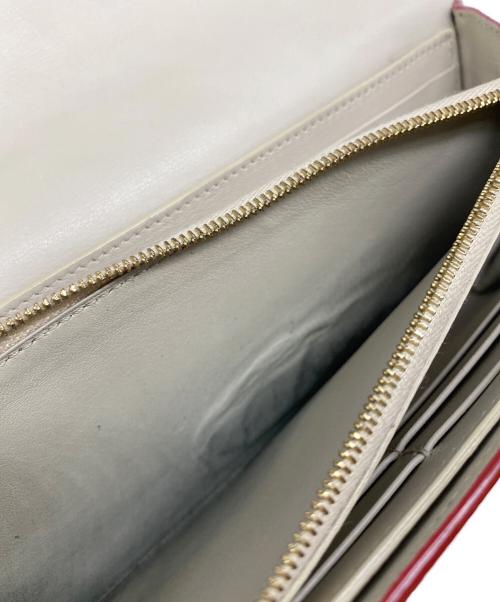 CELINE（セリーヌ）CELINE (セリーヌ) Large Flap Multifunction　ラージ フラップ マルチファンクション 　 ウォレット レッドの古着・服飾アイテム