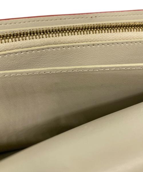 CELINE（セリーヌ）CELINE (セリーヌ) Large Flap Multifunction　ラージ フラップ マルチファンクション 　 ウォレット レッドの古着・服飾アイテム