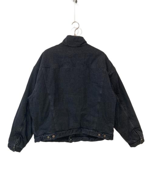 UNUSED（アンユーズド）UNUSED (アンユーズド) Padded denim jacket ブラック サイズ:4の古着・服飾アイテム