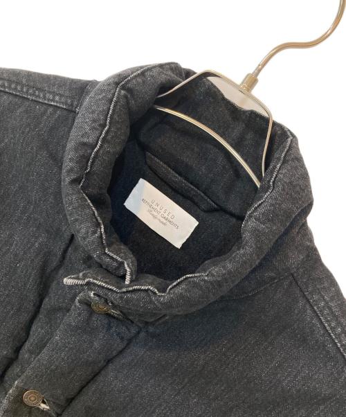 UNUSED（アンユーズド）UNUSED (アンユーズド) Padded denim jacket ブラック サイズ:4の古着・服飾アイテム