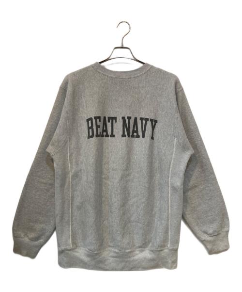 BUZZ RICKSON'S（バズリクソンズ）BUZZ RICKSON'S (バズリクソンズ) GO ARMY BEAT NAVY スウェットシャツ グレー サイズ:XLの古着・服飾アイテム